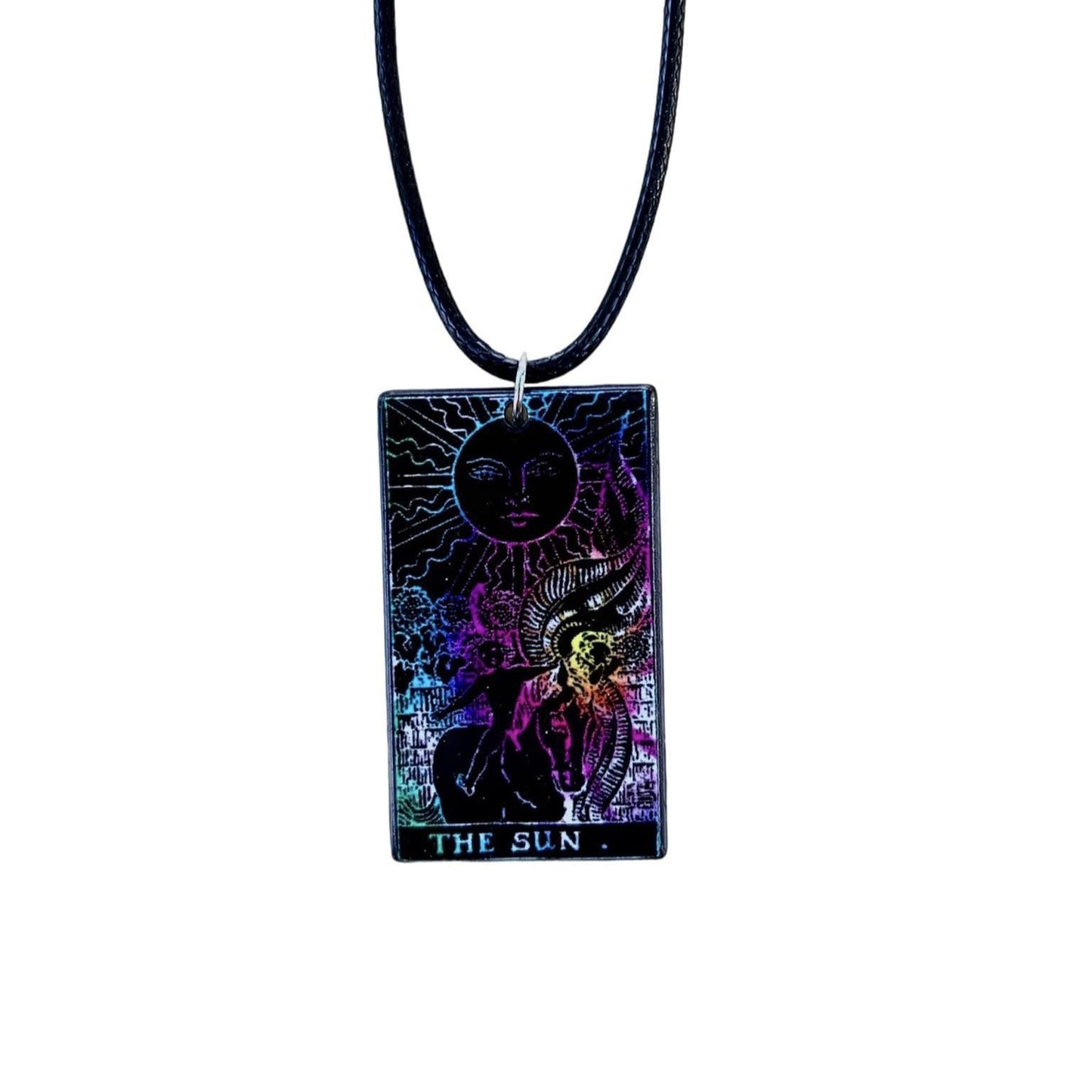 Tarot Card Necklaces - Rainbow